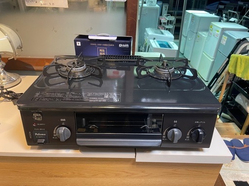 【リサイクルサービス八光】2022年製　Paloma IC-S37K-L 都市ガス ガスコンロ　左強火