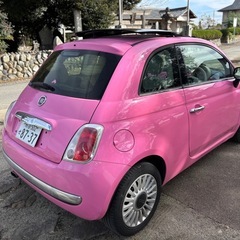 ⭐️車検令和9年5月.フィアット500⭐️日本限定50台のみピンクボディ&サンルーフ⭐️1.2L・AT・ETC付き^_^⭐️すぐ乗れます。乗って帰れます⭐️の画像