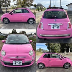 ⭐️車検令和9年5月.フィアット500⭐️日本限定50台のみピンクボディ&サンルーフ⭐️1.2L・AT・ETC付き^_^⭐️すぐ乗れます。乗って帰れます⭐️の画像