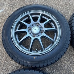 軽自動車用 155/65R14スタッドレスタイヤ アルミ付き4本セット 冬用の画像