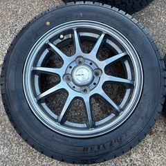 軽自動車用 155/65R14スタッドレスタイヤ アルミ付き4本セット 冬用の画像