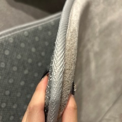 低反発ラグ　グレー　200×200の画像
