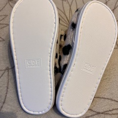 ルームシューズ　ダルメシアン柄　耳付き　22.5-23.5cmの画像