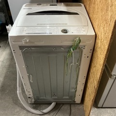 💚2〜3人暮らし向け🧑‍🧑‍🧒6.0㎏SHARPシャープ2021年製ES-GE6E洗濯機ホワイト白の画像