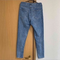 H&M デニム　スキニー　パンツ　ブルーの画像