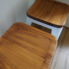 エア・リゾーム スツール 木製 2脚の画像