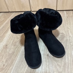 ブーツ黒 S　22〜22.5cmの画像