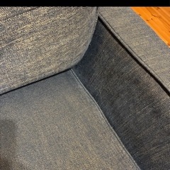 関家具　3人掛けソファ　デニム生地の画像