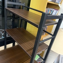 美原店 ニトリ システムデスク ドレーク パソコンデスク 机　ダークブラウンの画像