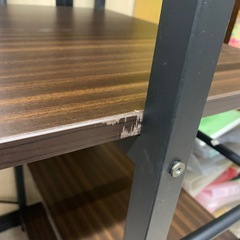 美原店 ニトリ システムデスク ドレーク パソコンデスク 机　ダークブラウンの画像