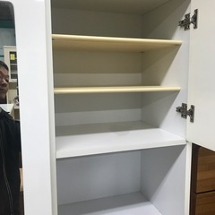 ジャングルジャングル貝塚店　シューズボックス　ホワイト　ミラー付き　お洒落　貝塚市　二色浜　リサイクルショップの画像