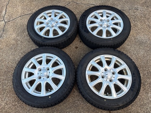 軽自動車用 155/65R14スタッドレスタイヤ アルミ付き4本セット 冬用