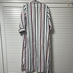 ロング　シャツ　ストライプ柄の画像