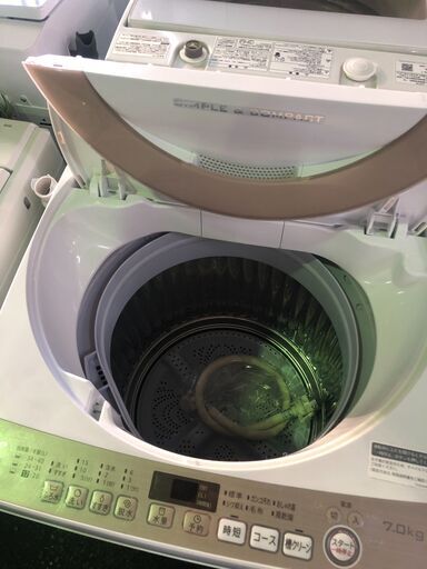 ジャングル×2和泉大型良品館 洗濯機 シャープ ES-KS70U 2019【R213】