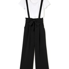 リボンベルト付サスワイドパンツ 【GRL】の画像