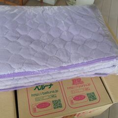 ジバンシー　GIVENCY　毛布　ベルーナ　敷きパット　シングルサイズ　未使用品２点の画像