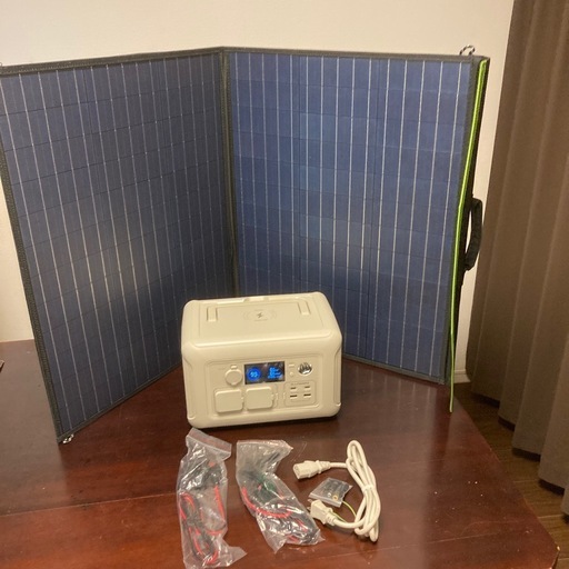 【値引き】災害用非常電源とソーラーパネルセット