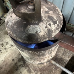 廃油ストーブ　制作　エコ　の画像