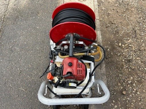 アサバ　小型動力散布機　キャリー動噴 AT-50 タンクキャリー動噴 AT-50 噴霧器 散布 消毒 除草 コロタン 小型動噴　ポンプティ　タンク車　ホース ノズル付き 宮崎