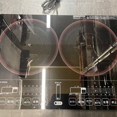 【中古】店長オススメ　2口IH調理器　ヤマゼン　【IK36】の画像