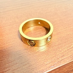 ゴールド、カラー、リング、刻の画像