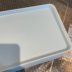【引き取り限定】中古品　トレー　水色　17枚セットの画像