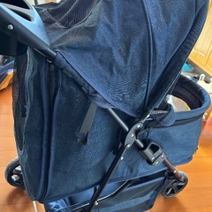 CocoHeart ペットカート（デニム調）折りたたみ可の画像