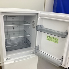 【安心1年間保証付き】SHARP　2ドア冷蔵庫　SJ-D15H-W　2020年製の画像