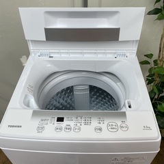 R675 ☀️ 2023年製の高年式♪ TOSHIBA 洗濯機（洗濯4.5㎏) AW-45GA2 ⭐ 動作確認済 ⭐ クリーニング済の画像