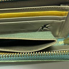 genten 長財布（水濡れ　変色）　財布　レディース　ゲンテンの画像