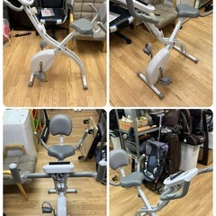 美品　折りたたみ可能　フィットネスバイク　クロスバイク　アルインコ ALINCO AFBX4451 運動　筋トレ　ダイエット　エアロバイク の画像