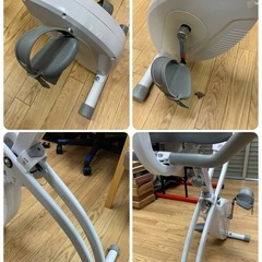 美品　折りたたみ可能　フィットネスバイク　クロスバイク　アルインコ ALINCO AFBX4451 運動　筋トレ　ダイエット　エアロバイク の画像