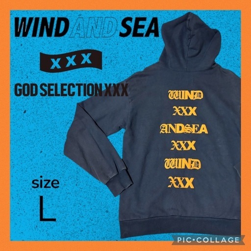 ✨レア✨GODSELECTION XXX × WIND AND SEA パーカー