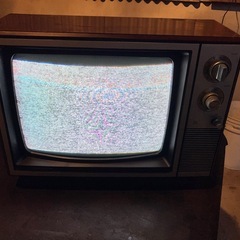 レトロ　ブラウン管　テレビの画像