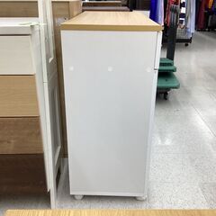 キッチンカウンター ナチュラル×ホワイト 217 3枚扉の画像