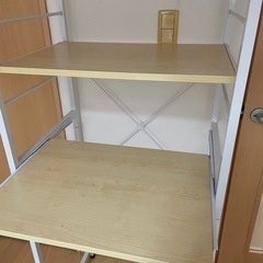 DORIS ドリス ゴミ箱収納ラック ゴミ箱収納付きレンジ台の画像