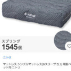 BLACK FRIDAY セール！札幌市近郊の方限定！送料無料！ニトリ Ｎスリープ EL1 シングルの画像