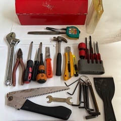 工具箱　工具付き　昭和レトロ　ツールボックスの画像