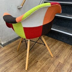 チェア アームシェルチェア ファブリック イームズ リプロダクト カフェチェア  🚚自社配送時💳代引き可🚚(現金、クレジット、スマホ決済対応)の画像