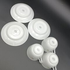 カップ＆ソーサ　3客セット　大倉陶園　三色小花の画像