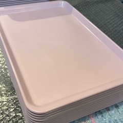 【引き取り限定】中古品　トレー　ピンク　10枚セットの画像