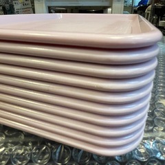 【引き取り限定】中古品　トレー　ピンク　10枚セットの画像