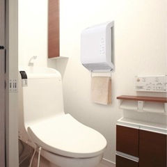 スリーアップ 人感センサー付 壁掛け式 脱衣所専用ヒーター ポカポカ暖ヒート CHT1839WHの画像