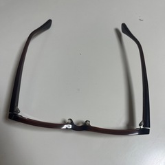 メガネ 茶色 フレームの画像