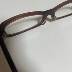 メガネ 茶色 フレームの画像
