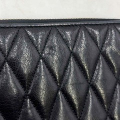 MIU MIU ミュウミュウ 長財布 レザー ラウンド ファスナー ブラック 5ML1183 レディースの画像