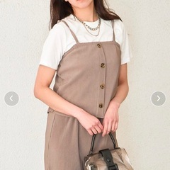 GORGE《上下セット》レディース プリーツビスチェ＆パンツセットカジュアルの画像