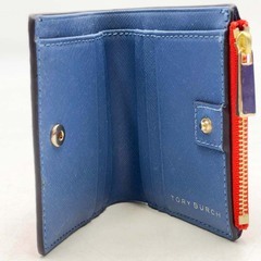 トリー バーチ 二つ折り 財布 オレンジ レディース Tory Burchの画像