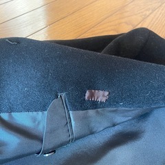 オーバーコート L サイズ オーダーメイド カシミヤ 50 毛50 黒 銀座アルゴ 英国製生地使用 の画像