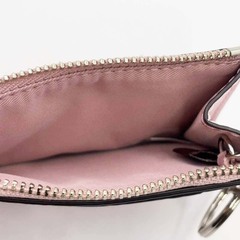 コーチ レザー パスケース 小銭入れ ベージュ ピンク レディース COACHの画像